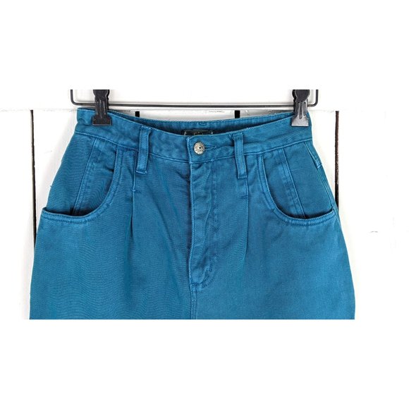 The Limited 80s vintage high waisted tapered leg blue denim vintage jeans - Picture 3 of 5